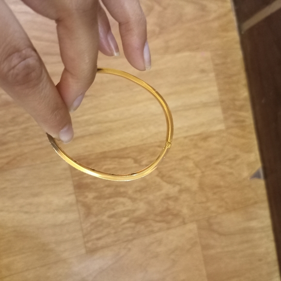 Beautiful designer diamond bracelet with rose gold coating (free size) - Picture 5 of 6